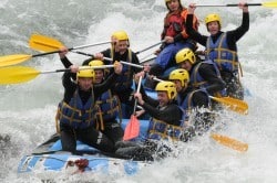 Challenge rafting séminaire Dranse Challenge rafting sur la Dranse avec AN