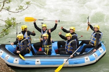 Week end enterrement de vie de garçon Haute Savoie AN Rafting